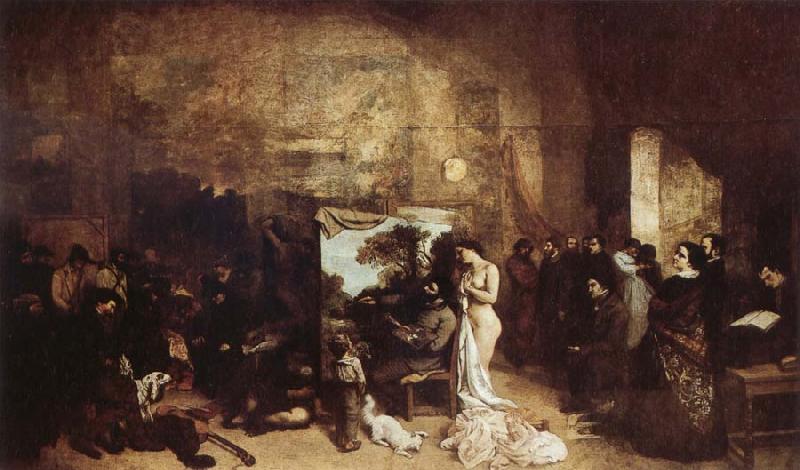 Gustave Courbet The Painter's Studio A Real Allegory